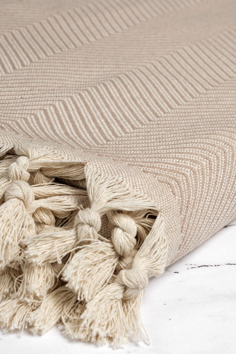 L'essentiel linge de maison Funda de Sofá Beige 170 x 300 cm Algodón 100% 274 gr/m²